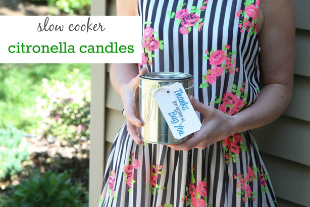 DIY citronella candles for summer 