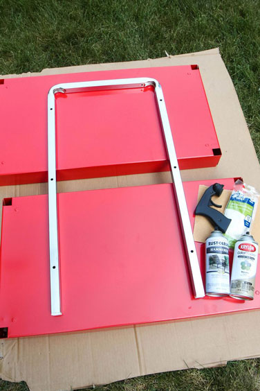 DIY drink cart for tailgating