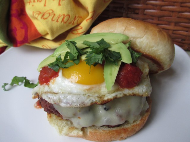 Huevos Rancheros Burger on Kenmore Blog