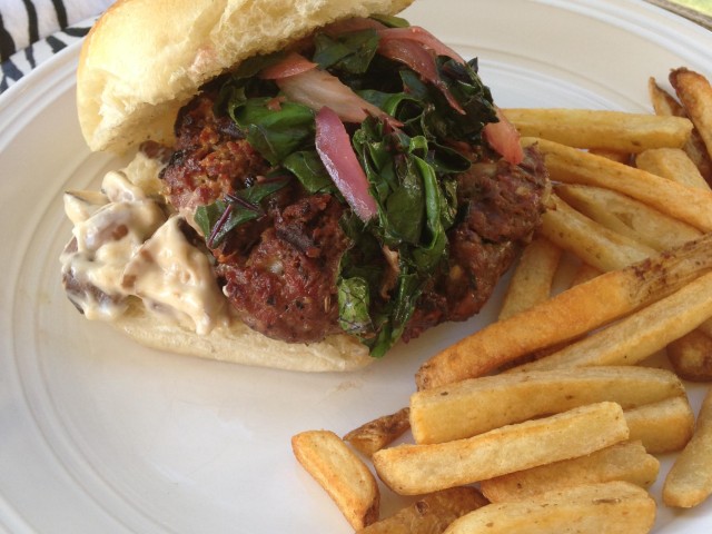 Porcini-Cheddar Burger on Kenmore Blog